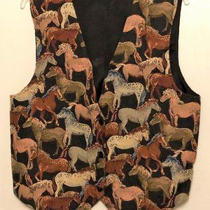 Facets vintage tapestry vest